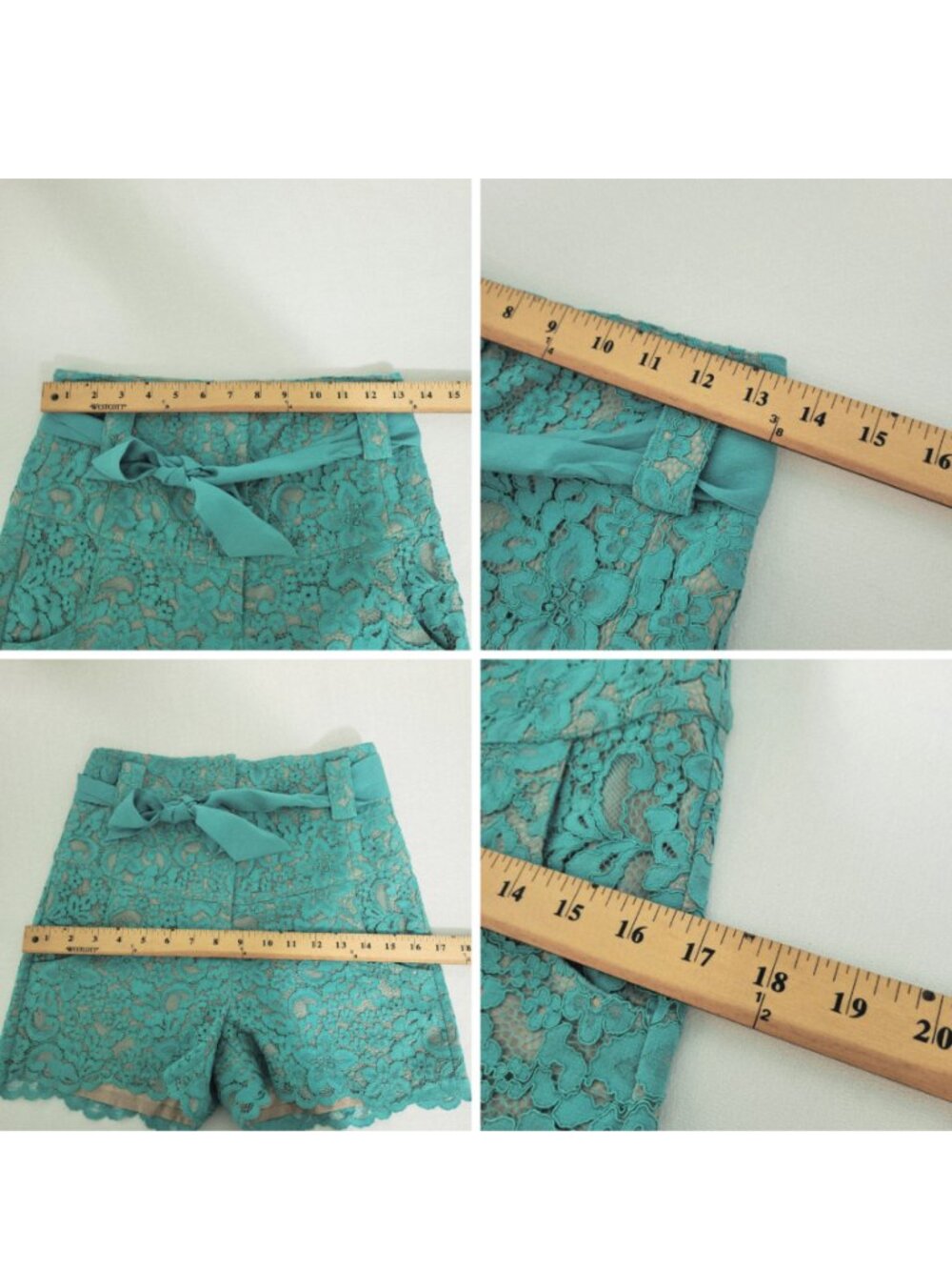 Guess by Marciano Boho Festival Soft Girl High Waisted Lace Belted Pockets Short - Picture 8 of 11